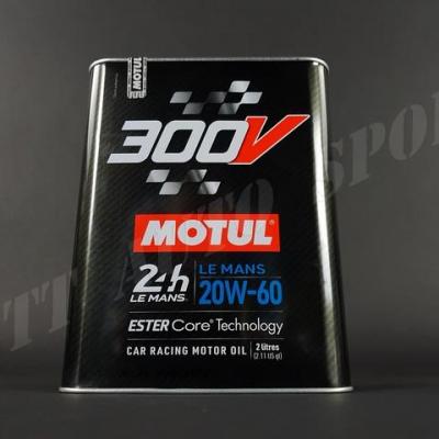 Huile moteur Motul 300V Le Mans 20W60 bidon métal 2L