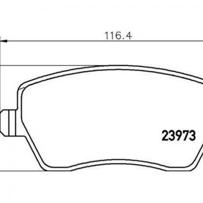 Plaquettes de frein avants Mintex MDB2595 Clio 4 DCi