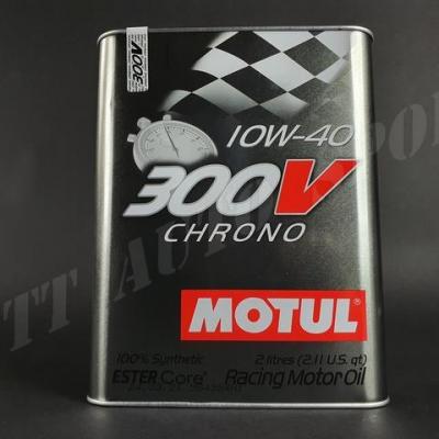 Huile moteur Motul 300V Chrono 10W40 bidon métal 2L