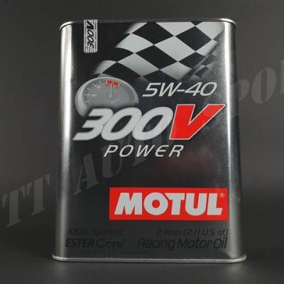 Huile moteur Motul 300V Compétition 5W40 bidon métal 2L