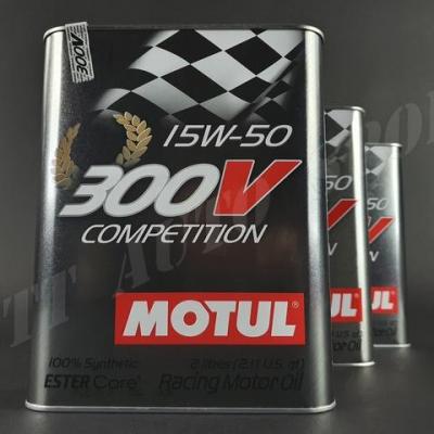 Huile moteur Motul 300V 15W50 Compétition (pack 6litres)