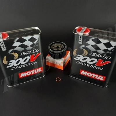 Pack vidange Motul 300V 15W50 Gtt