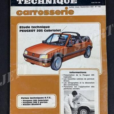 Revue Technique Carrosserie Peugeot 205 Cabriolet