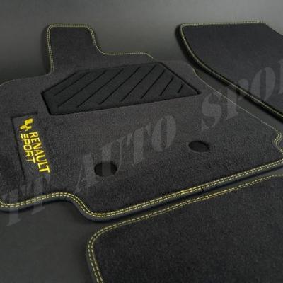 Tapis de sol Renault Sport broderies jaunes CRS III